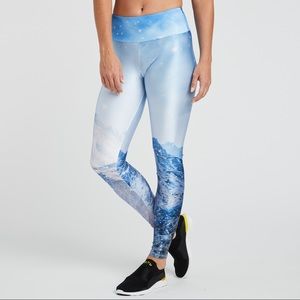 Soulcycle pants- Aspen ski print!